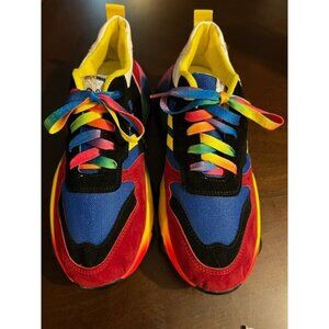 Multicolor Rainbow Sneakers By OK Fashion - Size 9 - Comfortable & Stylish Footw